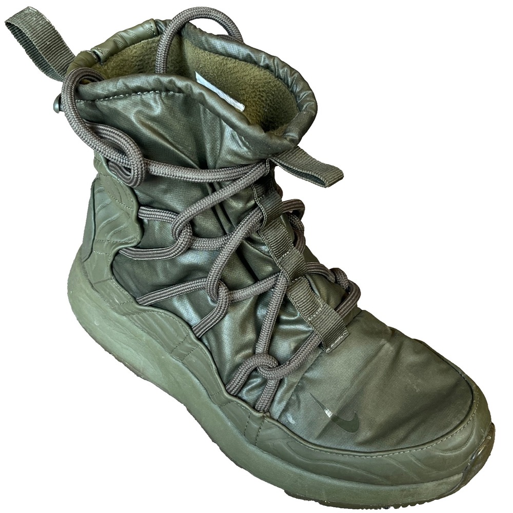 Nike Tanjun High Rise Boots Insulated‎ Green Nylon Womens 7.5 UK 5 EU 38.5